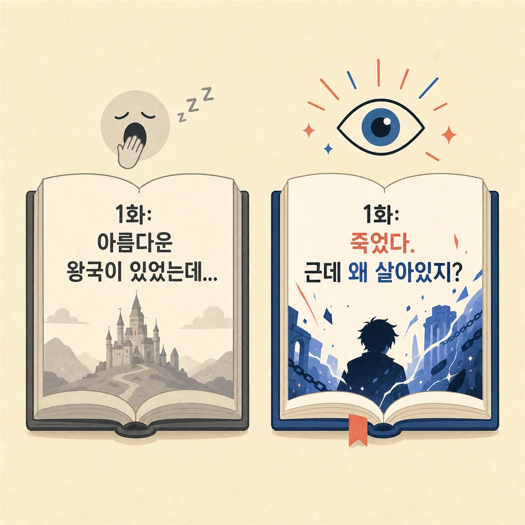 첫 화 도입 비교