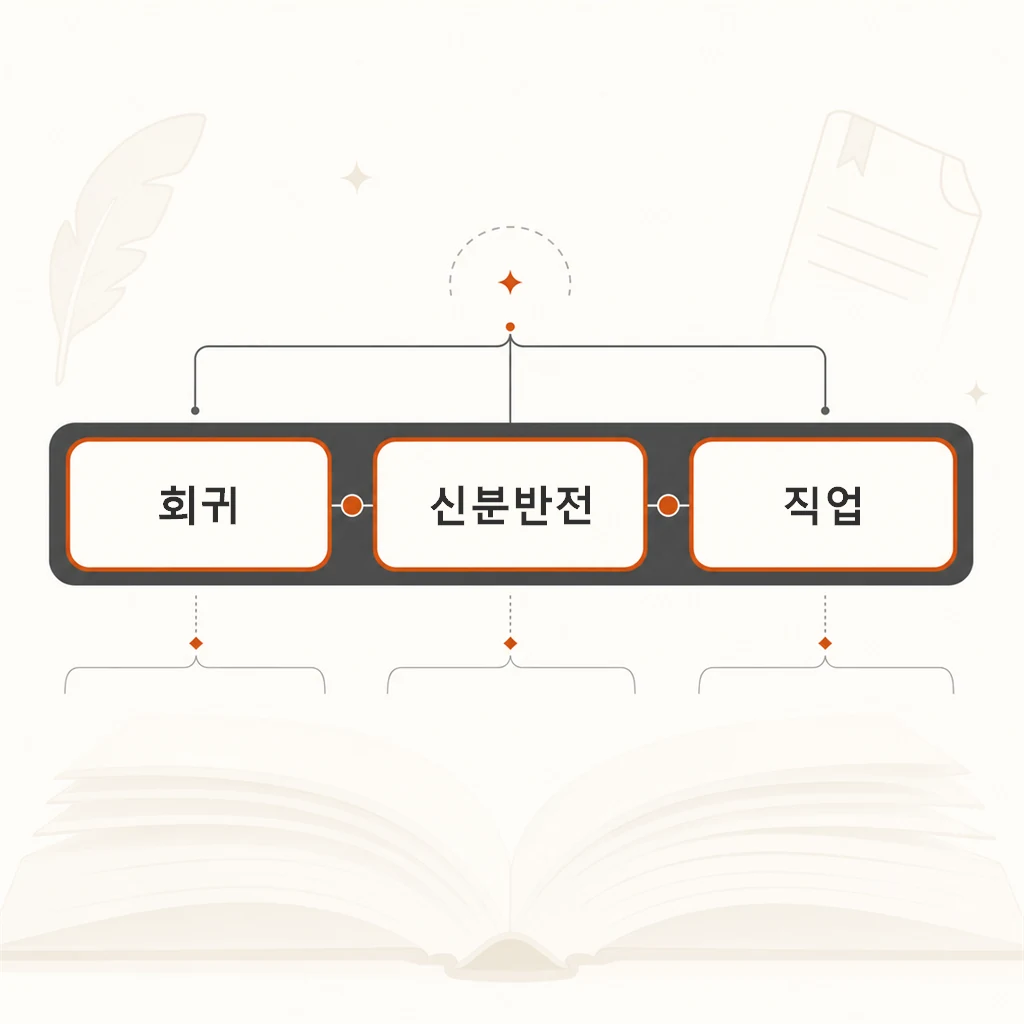 후킹 요소가 강조된 제목 구조 분해 도식